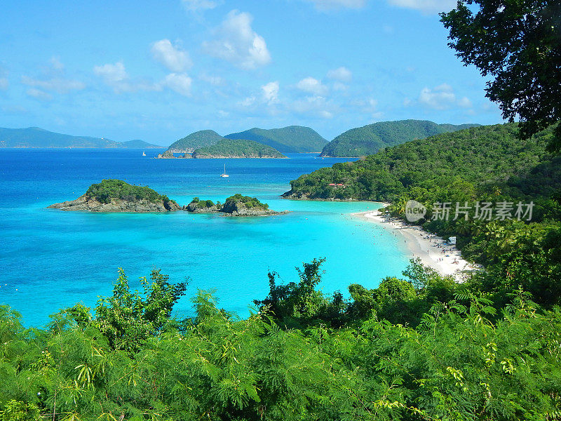 美国，维尔京群岛，Trunk Bay, Deborah Maxemow